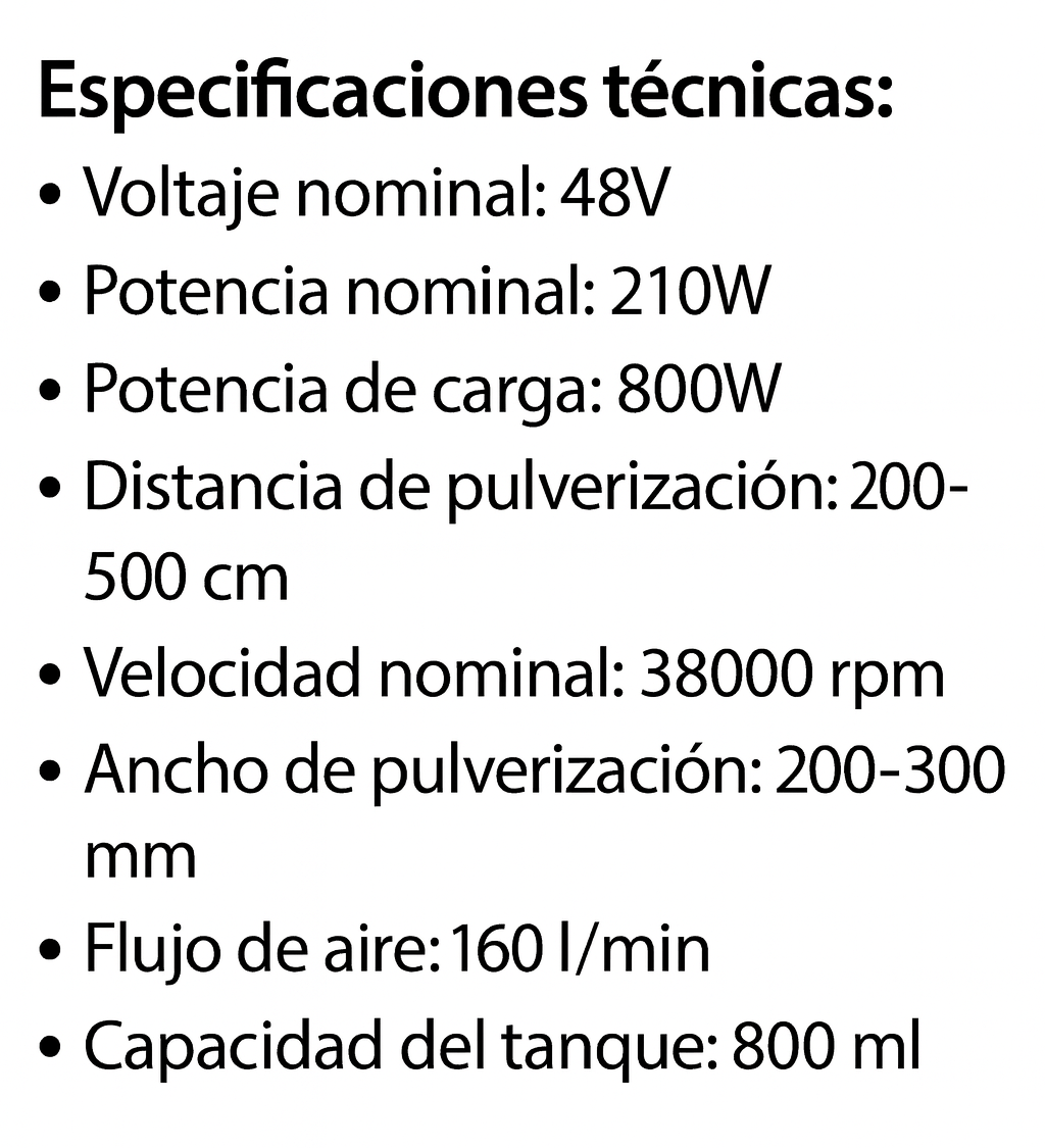 Pistola de pintura INALÁMBRICA + 2 Baterías 48V